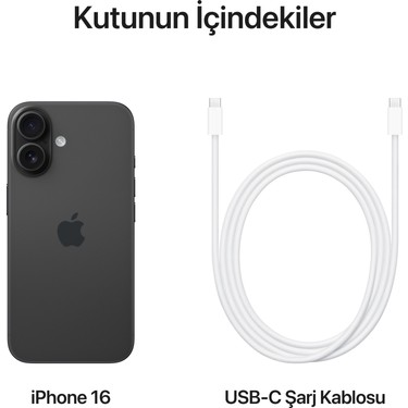 iPhone16本体 512BG ブラック 箱付き Apple iPhone 16 512GB Siyah Fiyatı - Taksit Seçenekleri