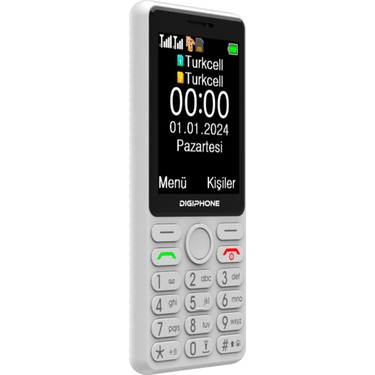 Digiphone S600 Beyaz Cep Telefonu 1 GB Hafıza 2G Mobil Fiyatı
