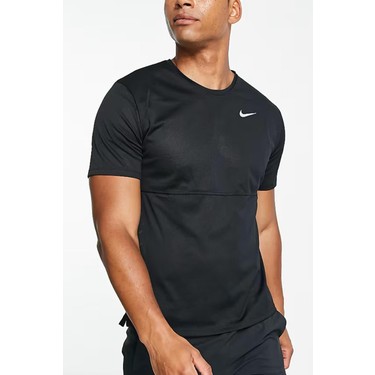 Nike Dri-Fit Run Top Short-Sleeve Standart Fit Kesim Siyah Fiyatı
