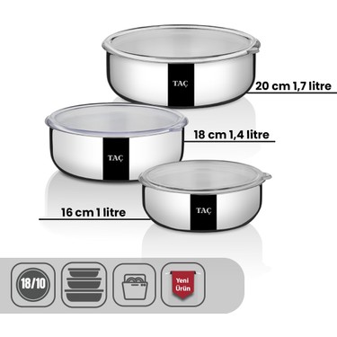 セット品 Aryıldız Cruz 6 Parça Saklama Kabı Seti | Ar Yıldız