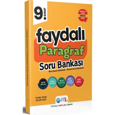9. Sınıf Faydalı Paragraf Soru Bankası - Yılmaz Aydın Kitabı