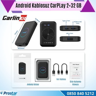 3 In 1 Carlinkit CPC200 Tbox Lite Android 2 GB 32 GB Android Fiyatı