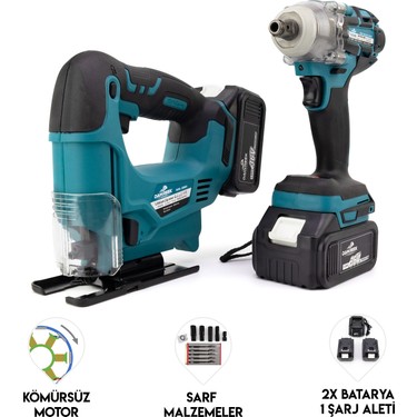 Dawreek MK350 İkili Set (Ş.dekupaj+S.sıkma) 1500 W Akülü Güç Fiyatı