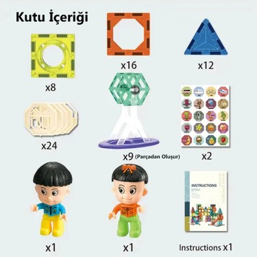 Learning Fun Magic Magnetic Blocks 71 Parça Manyetik Oyuncak Fiyatı