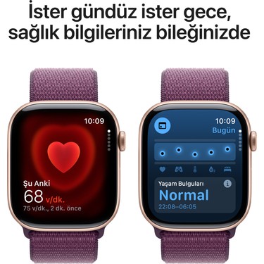 Apple Watch Series 10 GPS, 46 mm Roze Altın Rengi Alüminyum Fiyatı