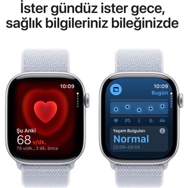 Apple Watch Series 10 GPS, 46 mm Gümüş Rengi Alüminyum Kasa Fiyatı