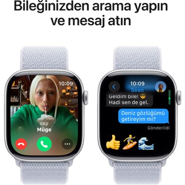 Apple Watch Series 10 GPS, 46 mm Gümüş Rengi Alüminyum Kasa Fiyatı