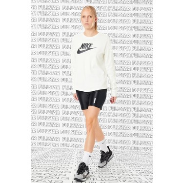 Nike Sportswear Essential Future Crew Shirt Krem Uzun Kollu Fiyat