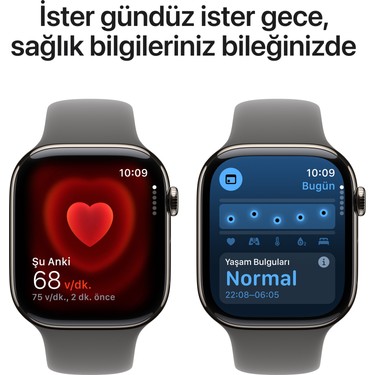 Apple Watch Series 10 GPS + Cellular, 42 mm Natürel Titanyum Fiyatı