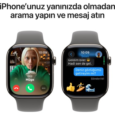 Apple Watch Series 10 GPS + Cellular, 42 mm Natürel Titanyum Fiyatı
