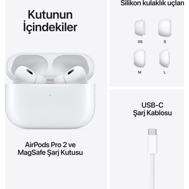 Apple MTJV3TU/A AirPods Pro 2. Nesil Magsafe Şarj Kutusu (USB-C