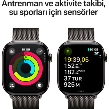 Apple Watch Series 10 GPS + Cellular, 46 mm Arduvaz Titanyum Fiyatı