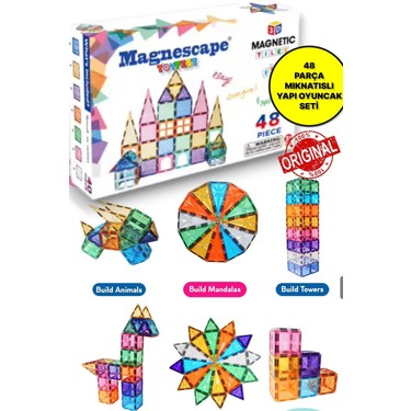 Toyfest Magnescape Magnetic Tiles Mıknatıslı 3D Yapı Fiyatı