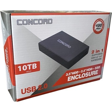 Concord C-702 Pc 3.5 USB 2.0 Taşınabilir Hard Disk HDD Fiyatı