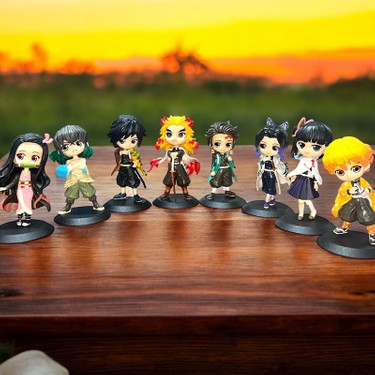 Vıp Demon Slayer 8'li Karakter Set Anime Set 13 cm Demon Fiyatı