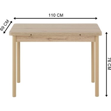 Dekorazi Perla Yandan Açılır Masa 70X110 cm Fiyatı