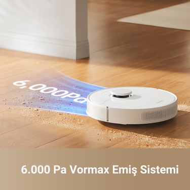 Dreame D10 Plus Gen 2 Robot Süpürge Beyaz, 6,000PA Emiş Gücü Fiyatı