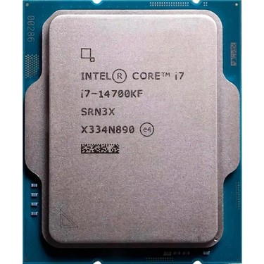 CPU Intel Core i7-14700KF Intel Core I7 14700KF 61MB 12çekirdekli VGA Yok 1700P 125W Fiyatı