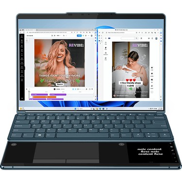 C*T様 Lenovo YOGA Book Windows版 箱付き Lenovo Yoga Book 13.3 inç Laptop 1TB SSD 32GB RAM Intel Fiyatı