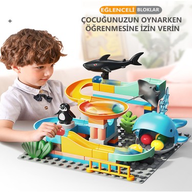 Learning Fun Marble Run Blok Yapı Seti 72 Parça - Okyanus Fiyatı