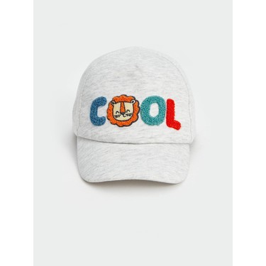 LC Waikiki Erkek Çocuk Kep Şapka %100 Pamuk Gri Nakışlı Fiyatı