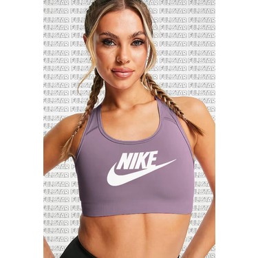 Nike Training Futura Medium Support Sports Purple Bra Fiyat