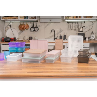 SUPERPUP Plastik Saklama Kabı Kendinden Kapaklı 1 lt 19 x 13 Fiyatı
