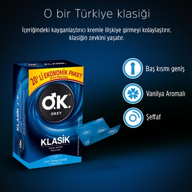 Okey Klasik 20'li Prezervatif & Zero 20'li Prezervatif Fiyatı