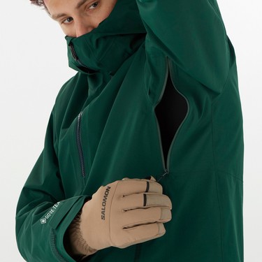 Salomon Gravity Gore-Tex Anorak Erkek Kayak Montu - Yeşil Fiyatı