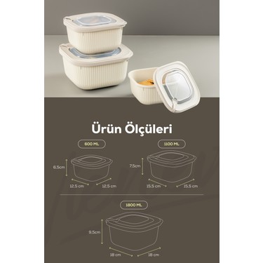 Vienev 6lı 2X(600-1100-1800 Ml) Mikrodalga ve Difrize Uygun Fiyatı