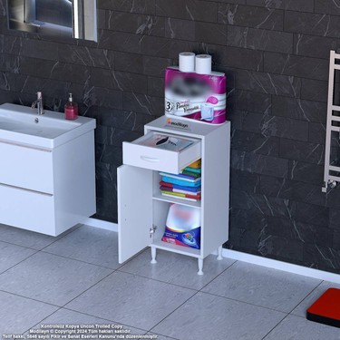 Modilayn Emir 40X88X32,5 cm 1 Çekmece 1 Kapak 1 Raf 2 Bölme Fiyatı