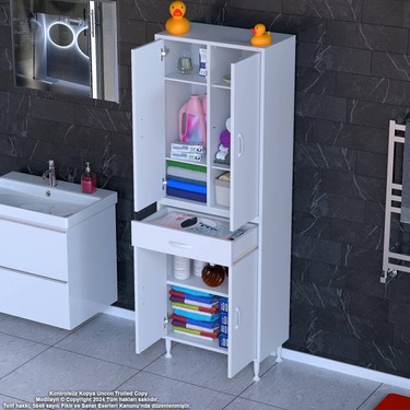Modilayn Yeni Afra 65 x 173 x 32,5 cm 1 Çekmece 4 Kapak 5 Fiyatı