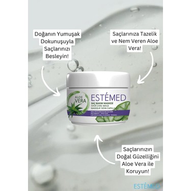 Estemed Yal & Kepekli Sa Bakm Maskesi & Aloe Vera Har Fiyat