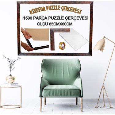 mixefor 1500 Parça Puzzle Çerçevesi Ölçü 85 x 60 cm Renk Fiyatı
