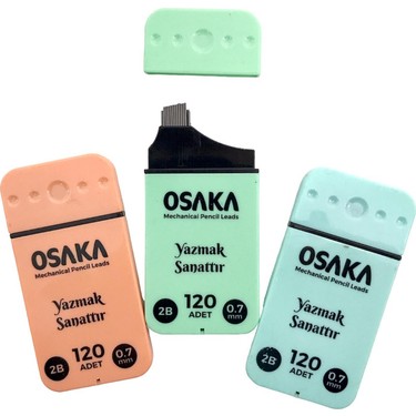 Osaka 120 li 2b Kalem Ucu 75 mm 0.7 mm 3 lü Set Fiyatı