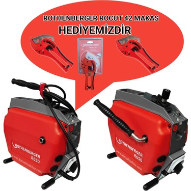 Rothenberger 650 Profesyonel Gider Kanal Açma Makinesi Fiyatı