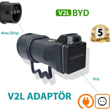 Hgsşarj Byd V2L Adaptör Tekli, Elektrikli Aracınıza 220V Ev Fiyatı