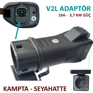 Hgsşarj Byd V2L Adaptör Tekli, Elektrikli Aracınıza 220V Ev Fiyatı
