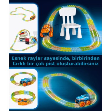 Learning Fun Şarjlı Işıklı Yüksek Hızlı Esnek Raylar Yarış Fiyatı