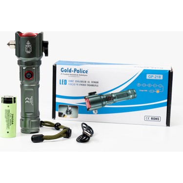 Tarez Gold Police GP-218 Acil Durum El Feneri Güçlü Tg LED Fiyatı