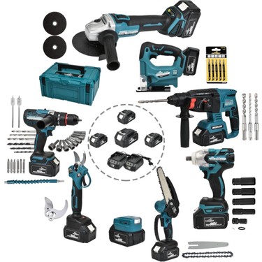 Dawreek 8'li Set Somun Sıkma - Dekupaj - Taşlama - Vidalama Fiyatı