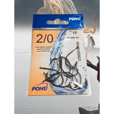 POHU Maruseigo 2/0 Numara 10'lu Paket M-9904 Bn Olta Iğnesi Fiyatı