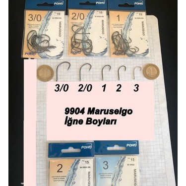 POHU Maruseigo 2/0 Numara 10'lu Paket M-9904 Bn Olta Iğnesi Fiyatı