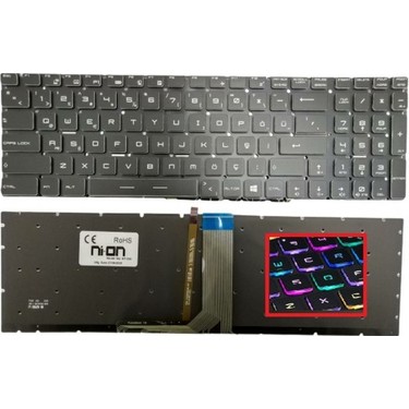 Ni-On Msi GE62 6qd Apache PRO-405XTR Notebook Klavye (Siyah Fiyatı