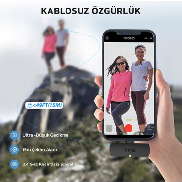 Fifine M8 Kablosuz Yaka Mikrofonu 2 Kişilik Mikrofon Seti Fiyatı
