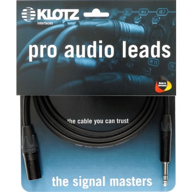Klotz M1 MY206 TRS x Male XLR Neutrik Uçlu Siyah 2mt Fiyatı