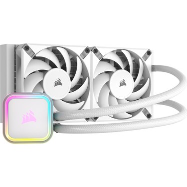 PC用ファン・クーラー CORSAIR iCUE H100i RGB ELITE 240mm Corsair Icue H100I Rgb Elite White 240 mm INTEL(1700P)-AMD Fiyatı