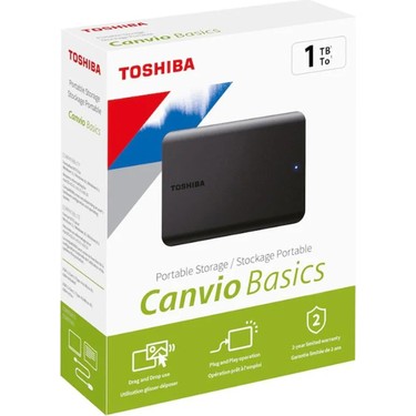 Toshiba 1TB Canvio Basic 2.5 Gen1 USB 3.2 Harici Harddisk Fiyatı