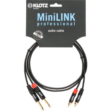 Klotz Pro Twincable Altın Uçlu 2x TS - 2x RCA 3mt İkili Fiyatı