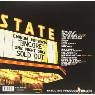 Interscope Records Eminem - Encore (2LP) (Plak) Fiyatı